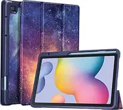 [FINTIE] Slim Case for Samsung Galaxy Tab S6 Lite 10.4 Inch 2024/2022/2020 with Built-in S Pen Holder, Soft TPU Smart Stand Back Cover Auto Wake/Sleep, Galaxy