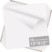 Dysania White HTV Heat Transfer Vinyl Bundle- 10 Pack 12"x12"Sheets HTV Vinyl...