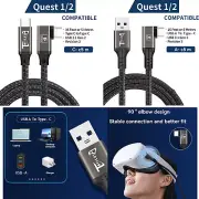 Data Cord USB A-C C-C Fast Charging Line Accessories for Quest 2/3 VR Link Cable