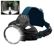 LED Rechargeable Headlamps, Camping Lights 90000 Lumen Super Bright Headlamp Flashlight 90° Adjustable 4 Modes IPX5 Waterproof USB Rechargeable Head Lamp