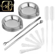 12Pcs Paint Tray 2Pcs Paint Stirrer 8Pcs 3Ml Pipette Eyedroppers for Airbrush Pa