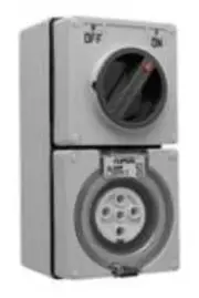 Clipsal 56-SERIES SURFACE SWITCHED SOCKET 500V 5-Pin Round WHITE- 10A Or 20A