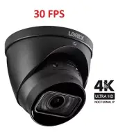 Lorex 4K Dome IP Camera LNE9282B Motorized Varifocal Zoom Audio 30 FPS LNE9282-C