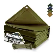 Canvas Tarp 20x24ft Heavy Duty Waterresistant Tarps with Grommets, UV