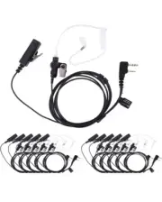 Acoustic Tube PTT Earpiece for Kenwood, Baofeng, Retevis Radios UV5R 20x 2 Wire