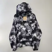 The North Face Print Class V Pull Over Jacket Mens Small Black White Pouch NWT