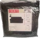 CHUN YI 2 Piece Knit Polyester Spandex Sofa Slipcovers (Chair, Black)