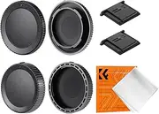 [K&F Concept] Z Mount Rear Lens Cap & Body Cap Cover & Hot Shoe Cover Kit for for Nikon Z Mount Camera Z6 Z7 Z8 Z9 Z30 Z50 Z5 Z7 II Z6 II ZF C