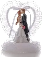 Charlbytion love Wedding Cake Toppers,Romantic Bride Groom Love Cake Topper Figurines Resin Doll Ornaments,Fun Cake Topper for Engagement Wedding Anniversary Decorations Gifts