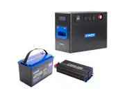 Kings BatBlock40 - 12V Plug and Play Battery Box with DCDC Charger+ 12V 120Ah Deep Cycle Lithium LiFePO4 Battery + 1000W Pure Sine Wave Inverter