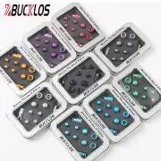 BUCKLOS Bike Valve Dust Caps Set for Presta/Schrader Aluminium with Tool+Adapter