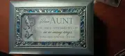 Sankyo Jeweled Music Box With Picture Frame