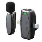 VIMAI AP006 Wireless Lavalier Microphone Smart Noise Cancelling Mic 50m Range 6H Battery Life USB-C/iP Interface Compati