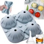 Whiskey Round Mould DIY Big Silicone Mold Sphere Large Ice Cube Tray Ball Maker