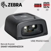 Zebra DS457-HD20004ZZCN Fixed Mount Barcode Scanner 1D 2D Bar Code Reader