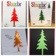 Sizzix Die Pine Tree House Forest Scrapbook Diecut CardMaking Crafts Nature NEW!