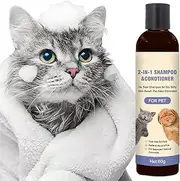 Dog Shampoo and Conditioner - Cat Face Washing Solution,Pet Soothing Odor Control Shampoo for Sensitive Skin Deshedding Coat Care Home Travel Dog Bathing Spa
