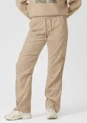 [Lorna Jane] Limited Edition Cord Flashdance Pants in Neutrals, Size - Medium M Light Oxford Tan