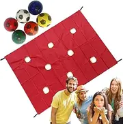 Hole Tarp Game, Team Building Activity, Group Exercise Challenge, Sturdy Reinforced Fabric, Lightweight Foldable Design, Ideal for School Events and Corporate Training, 2.99 inches