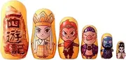 Nesting Dolls Stacking Dolls Russian Dolls 6pcs Cute Animal Russian Nesting Dolls Wooden Matryoshka Russian Doll Wood Stacking Dolls Birthday Gift Matryoshka Dolls Russian Nesting Dolls