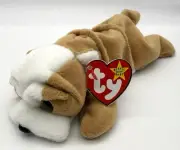 Ty Beanie Babies “Wrinkles” the Bulldog Puppy Dog Plush Toy 1996