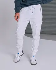[Lucid] Lucid Men's Ranking Jogger Pants in White Size Small S White
