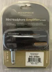 Monoprice Mini Headphone Amplifier for Guitar #611501 New In Package
