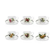 Portmeirion Pomona Tea Cup and Saucer Set Assorted 200ml (price per item)