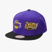 MENS MITCHELL & NESS NBA DUAL WHAMMY SNAPBACK LAKERS - PURPLE-BLACK