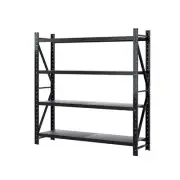 Giantz 2Mx2M Garage Shelving Warehouse Rack Pallet Racking Storage Shelf Black