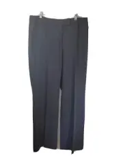 New Tahari Black Pin Stripe Dress Pants Wide Leg Size 14 Career slacks