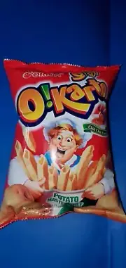 4 PACK ORION O!KARTO CHILI CHILI FLAVOR POTATO CHIPS, 1.76oz. (50g) PER BAG