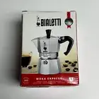 Bialetti Moka Express Stovetop Espresso Maker Coffee 1 Cup 60ml 2oz: New in Box