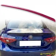 Fyralip Y22 Painted PRR Red Boot Lip Spoiler For Alfa Romeo Giulia Saloon 16-21