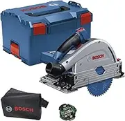 Bosch Professional BITURBO GKT 18V-52 GC Cordless Plunge Circular Saw (Adjustable Speed Levels, incl. connectivity Module, excl. Batteries and Charger, in L-BOXX 238)