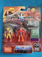 MEGA CONSTRUX FINAL SHOWDOWN: MASTERS OF THE UNIVERSE He Man Vs Beast Man MOTU