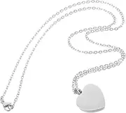 Mipcase Heart Shaped Stainless Steel Ashes Pendant for Dogs and Cats Secure Keepsake Jewelry Lightweight Travel Friendly Remembrance for Beloved Pets