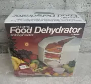 VTG 1979 Ronco Electric 2 Tray Food Dehydrator Yogurt Maker Model 1870 UPM NEW