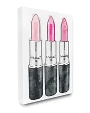 Stupell Three Pink Lipsticks Canvas Art