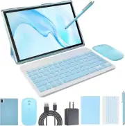 ZZB 2024 Newest Tablet with Keyboard Tablets 2 in 1 8GB+64GB 8GB+64GB, Blue
