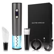 Electric Wine Opener Wine Gifts Bottle Openers Kit with Foil Cutter, Wine Aer...