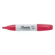 SHARPIE 38202 Red Chisel Tip Permanent Markers, 12 PK
