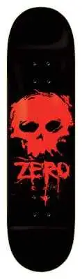 ZERO BLOOD SKULL SKATE DECK-8.25 BLK/RED BRAND NEW WITH SHRINK WRAP