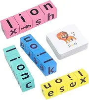 INOOMP 1 Set Matching Letter Games Educational Spelling for Fun Learning with Picture Cards Design for Cognitive Development and Hand Eye Coordination