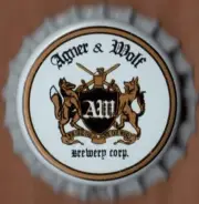 USA Plastic Lined Beer Crown Bottle Cap: Agner & Wolf Brewing