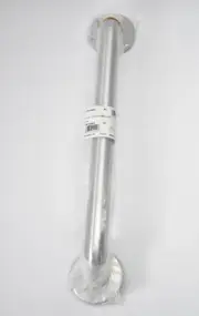 Stainless Steel Straight Grab Bar Bathware 16" L x 1-1/4" G57JAS02 Silver Handle