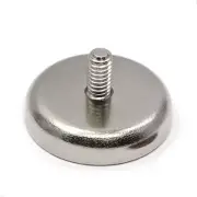 10x C32 34KG Shallow NeoPot Magnets MALE Thread 32mm M6 | Neodymium Magnet Heavy