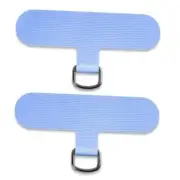 Phone Tether Tab for iPhone, Cell Phone Lanyard Patch, Phone Strap Blue