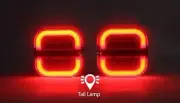 # Magnetic Base Wireless 2 x Neon Tail LED Lights for Trailer Chassis Tractor