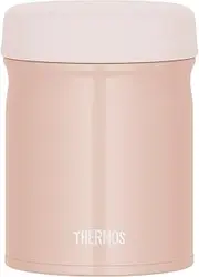 JEB-400 BEP Thermos Vacuum Insulated Soup Jar, 13.5 fl oz (400 ml), Beige, Pink, All Parts Dishwasher Safe, Hot & Cold Clean, Easy to Clean, Round Mouth Design